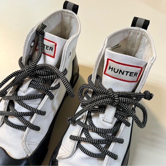 HUNTER For Target Canvas Lace Up Outdoor Unisex Bootie Boots Kids size 3 - Picture 4 of 7